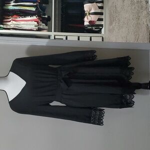 Shein plus lace dress with belt in sz 12 (0XL)